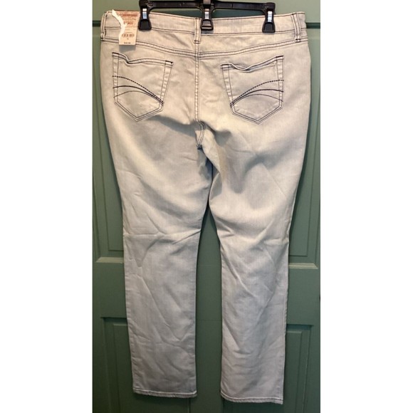 Decree Size 15 Light Superspray Stretch Low-Rise Skinny Distressed Denim Jeans - Picture 5 of 9